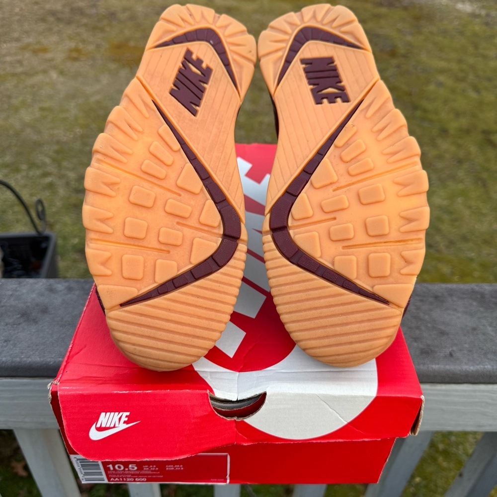 Nike Air Trainer SC High Maroon and Orange Athletic Shoes - Picture 6 of 7